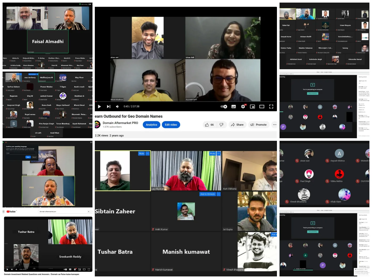 Domainer Den live webinar session